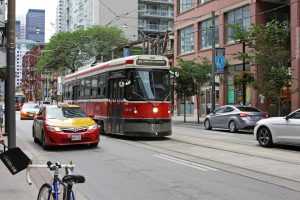 Toronto Streetcar on 300-block King Street West, the Entertainment District
